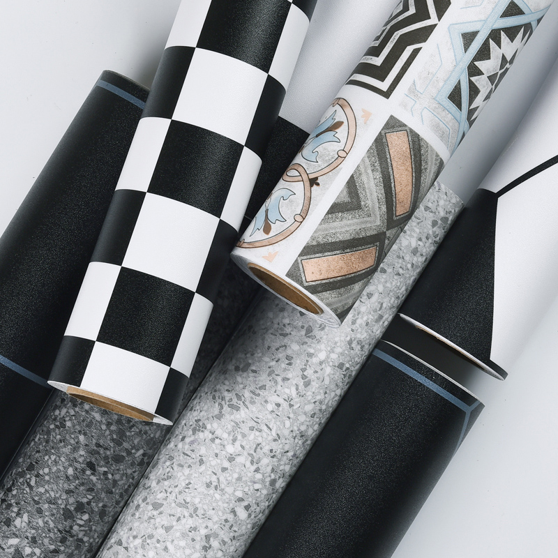 Thickened abrasion resistant kitchen magnetic brick anti-slip floor sticker self-adhesive dressing room floor tile with waterproof moisture-proof balcony floor sticker