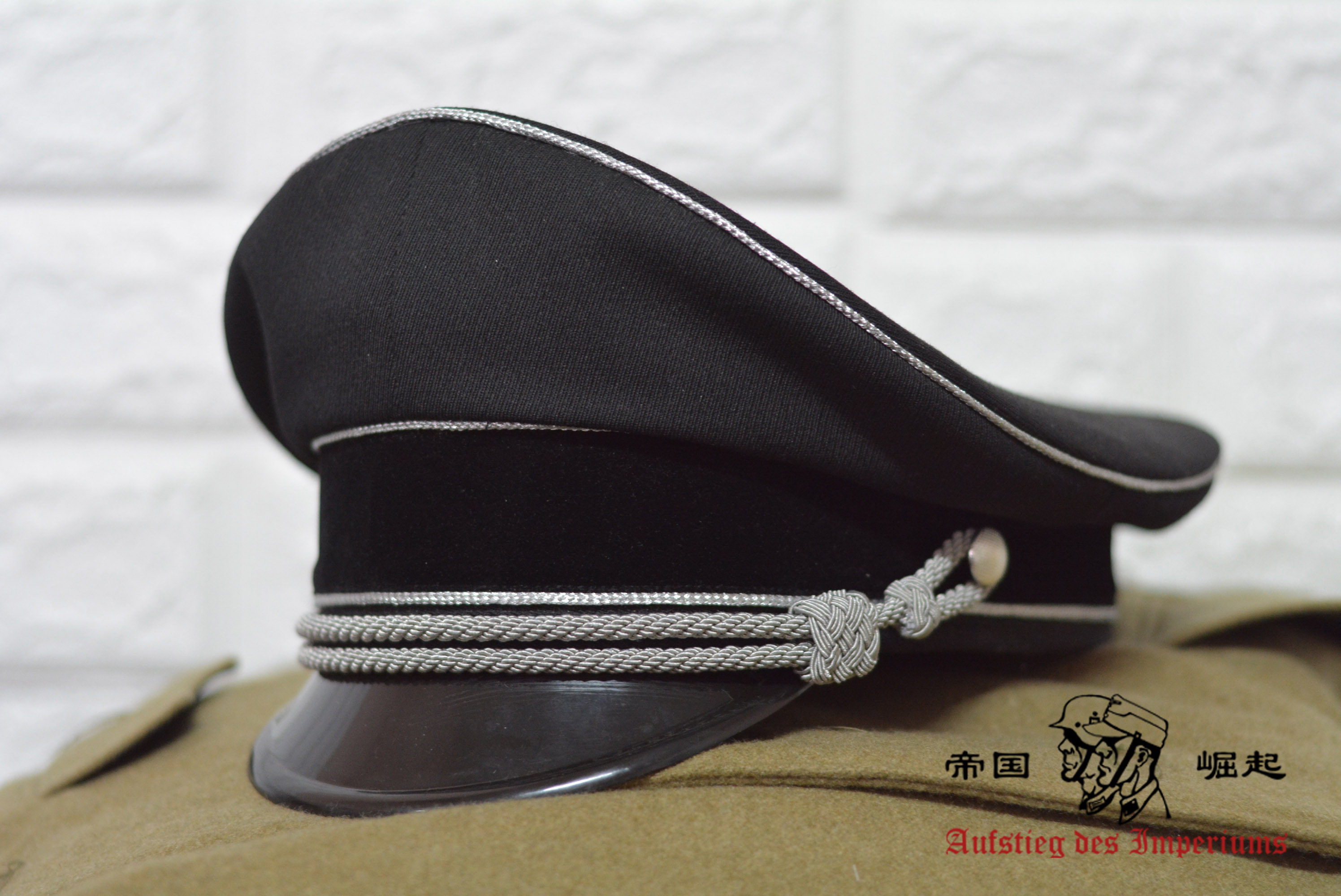 The captain recommends a replica of the German M 32 type S ~ large brim hat uniform hat +100 can be installed with high-quality hat badge and wind belt