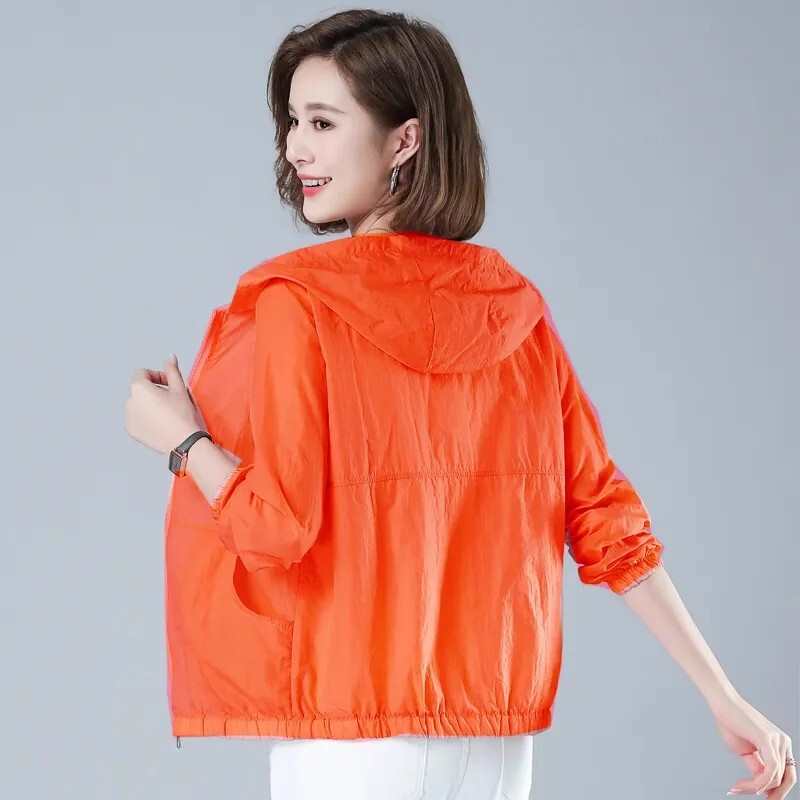 Sun Protection Clothing for Women 2025 Summer New Style Sun Protection Clothing, Uv Protection, Breathable, Loose, Long-Sleeved, Thin Short Jacket, Trendy