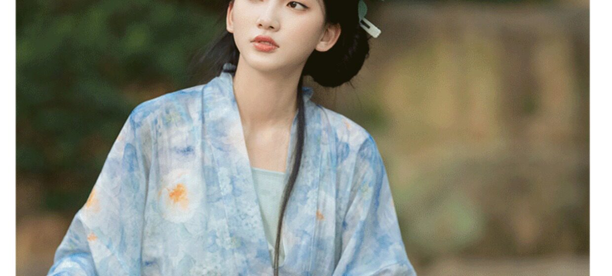 Китайцы одежда наборы 上雲樂 风定池 宋制汉服飞机袖两片裙旋裙日常原创国风女春夏现货