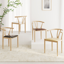 Study taishi chair home simple desk stool back bedroom Nordic dining chair tea table y chair tea table casual