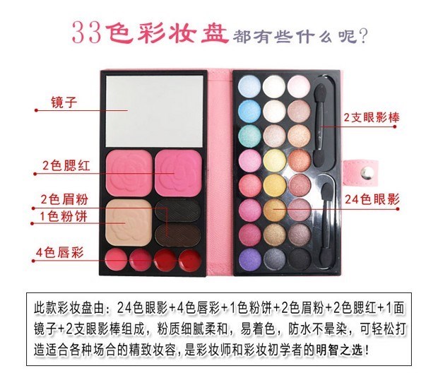 Ngày thiếu nhi biểu diễn trang điểm khiêu vũ Latin Latin Hộp trang điểm đa chức năng Pearlescent Eye Shadow Box Set - Bộ sưu tập trang điểm sivanna colors phấn mắt