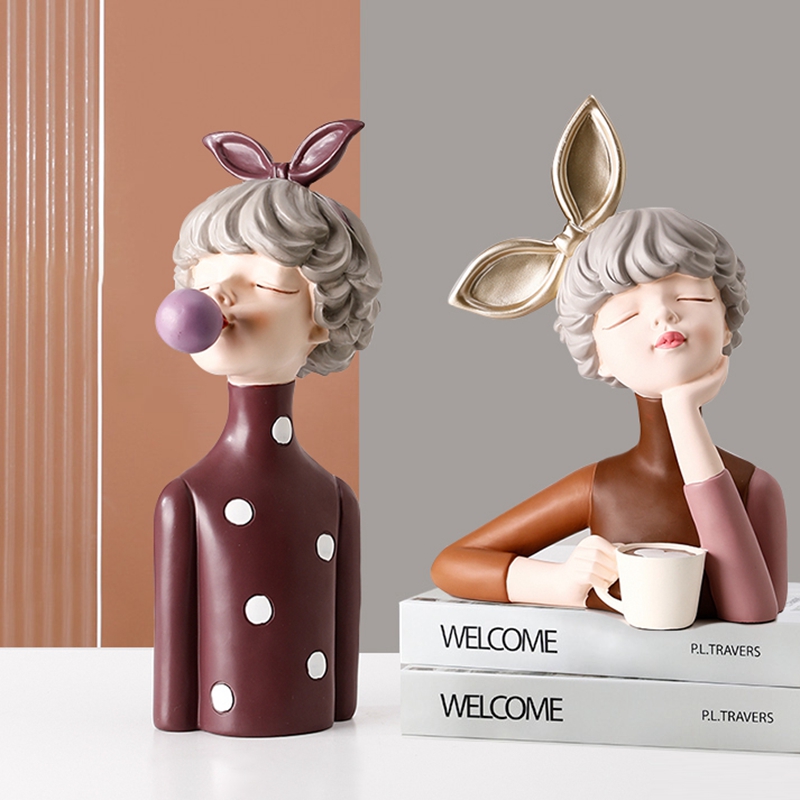 Light luxury style living room entrance wine cabinet decoration girls room decoration Net red bubble girl wedding birthday gift