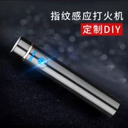 Windproof bật lửa sạc cá tính nam cảm ứng sáng tạo tùy chỉnh USB điện tử thuốc lá bật lửa màu đỏ để gửi bạn trai thủy triều - Bật lửa