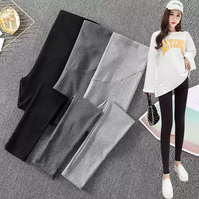 Pregnant women pants Spring and Autumn New wear belly trousers cotton thin stretch small feet pregnant women Spring pants