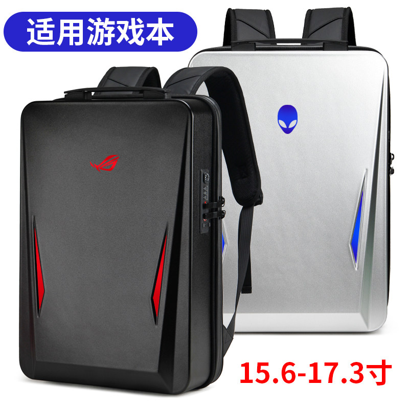 Suitable for 17 3 inch notebook alien computer bag 15 6 inch 16 inch men's backpack can put keyboard large capacity game book anti-theft hard shell bag