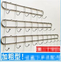 Hook wall-mounted stainless steel door rear wall hook hook wall hanging hook Wall hanging hook Wall hanging hook punch long row hook