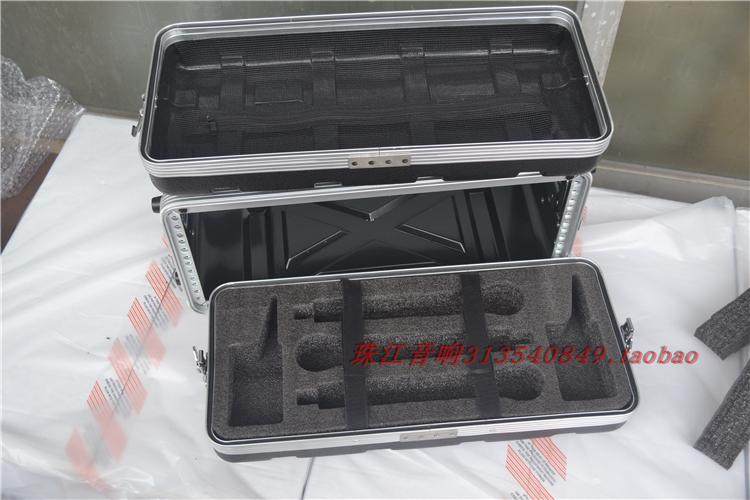 4U S ABS plastic Case with sponge Stage performance Wedding peripheral microphone Microphone receiver Air case