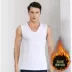 Tuổi trung niên thấm mồ hôi dày áo vest nam sườn rộng kinh doanh vượt rào trắng nam cashmere loại chủ đề thể thao ao thể thao Lót