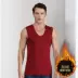 Tuổi trung niên thấm mồ hôi dày áo vest nam sườn rộng kinh doanh vượt rào trắng nam cashmere loại chủ đề thể thao ao thể thao Lót