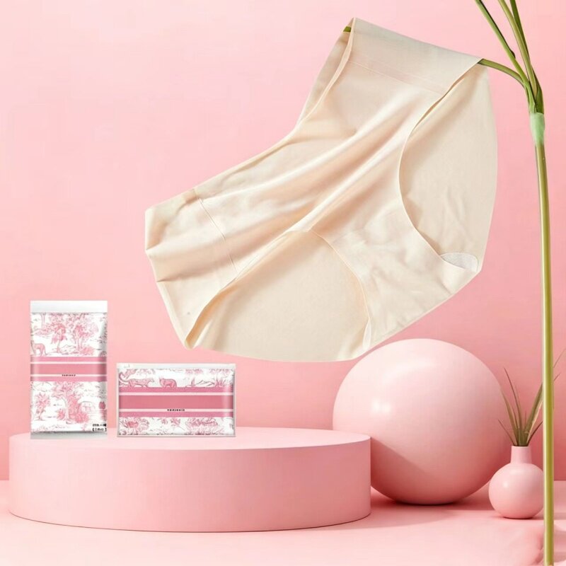 一次性无痕冰丝无菌内裤4条免洗