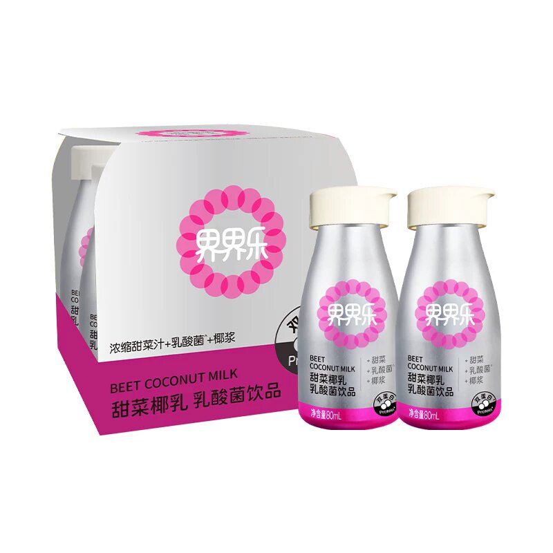 界界乐甜菜椰乳乳酸菌饮料80ml*24瓶