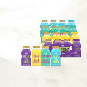 新品界界乐口袋君斜挎包款乳酸菌饮品100ml*16瓶装
