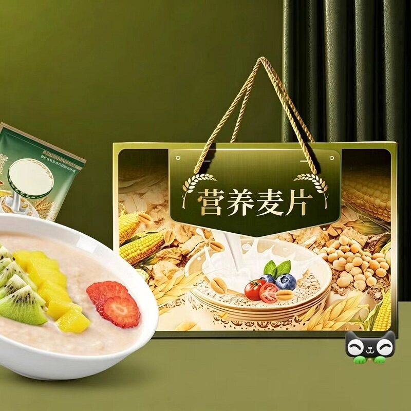 福事多醇香加钙营养麦片1.2kg独立包装速食奶香燕麦早餐零食