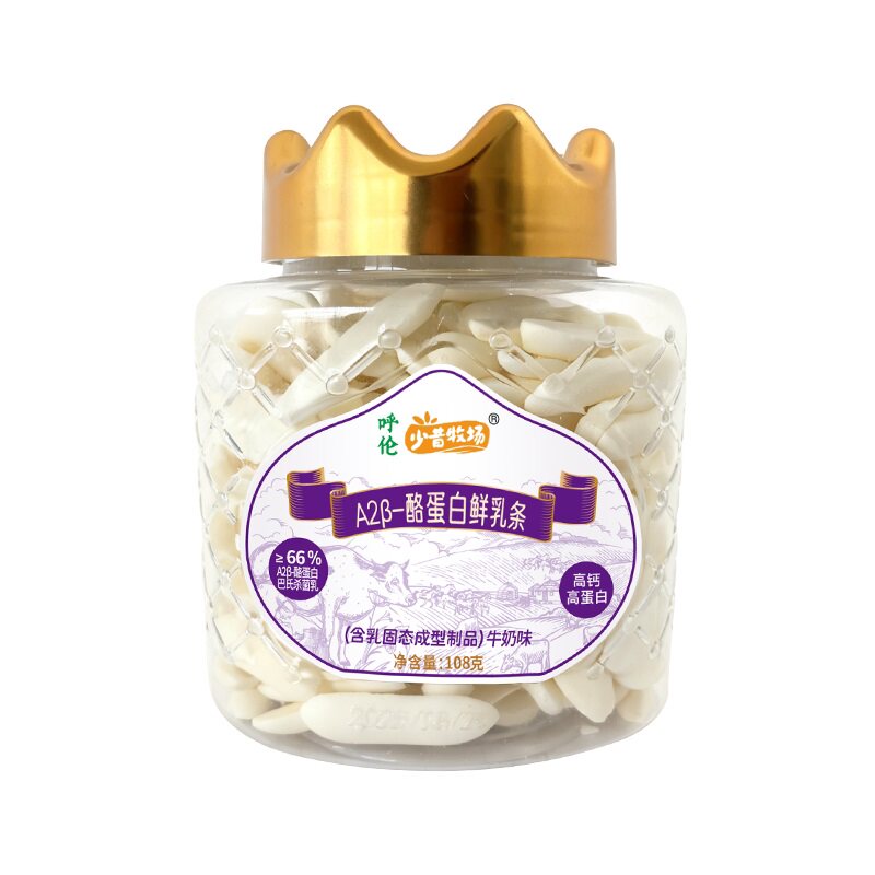 少昔牧场A2β酪蛋白烤鲜奶脆片A2牛奶高钙高蛋白烤酸奶休闲烤奶条