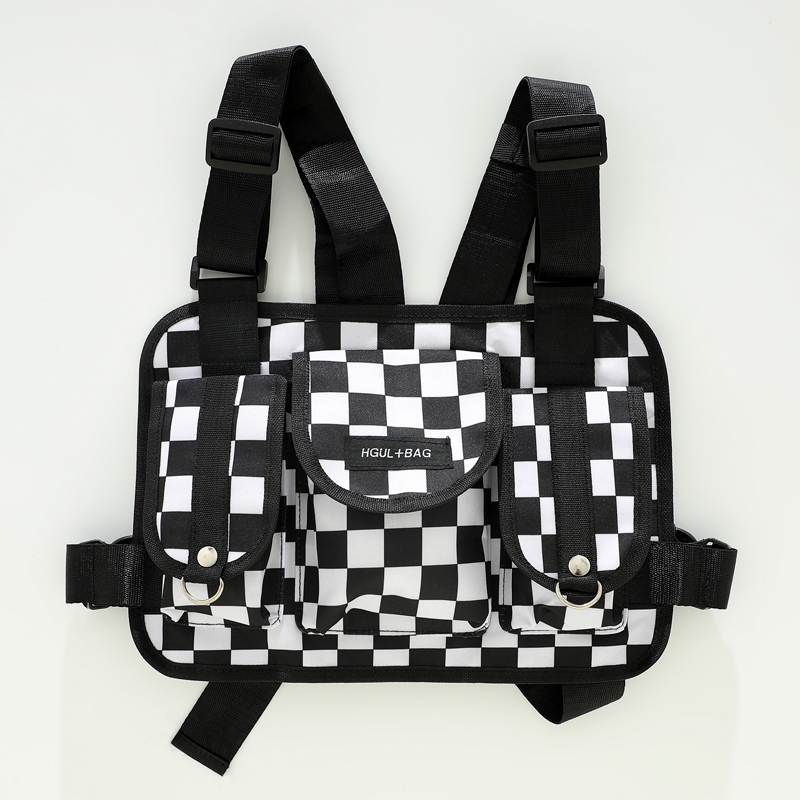 Hip-hop suit boys hip-hop clothing hip-hop children cool and handsome tactical vest multi-functional function pack tide