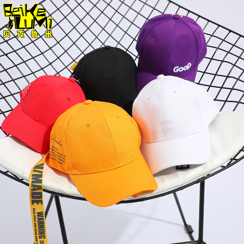 Tide brand children's Korean version of the peaked cap boy hip-hop hip-hop ventilation ball girl foreign style sun hat autumn net red tide