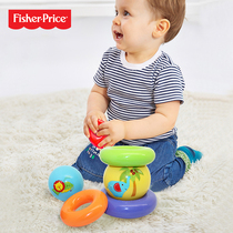 Fisher stacking Rainbow Stacking ball Baby Ball games Boy toy ball 6-12 months baby toy hand catch ball