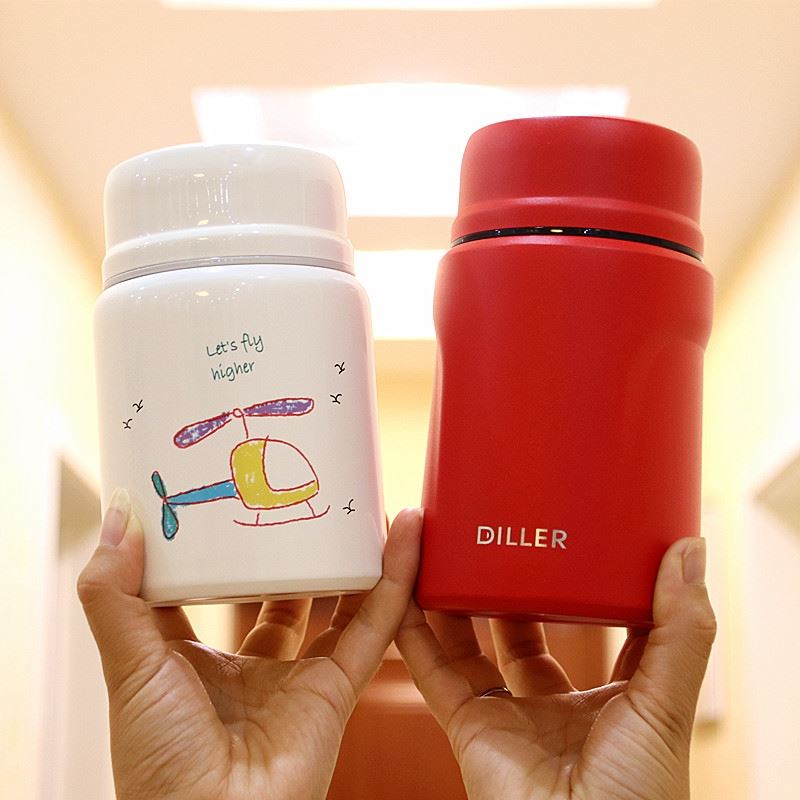 Breakfast Box Cup Packed Insulation Outside of Porridge Fit Microwave Milk Portable Soup Carry Anti-Leakage Bubble Oat Special