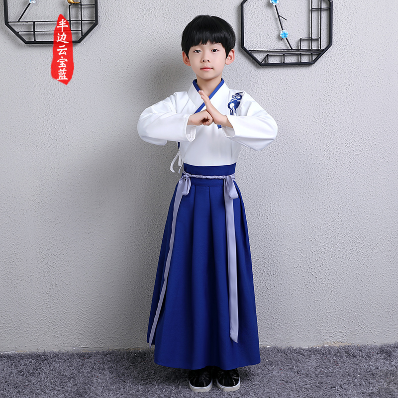 男童改良式汉服 复古国学服 图4