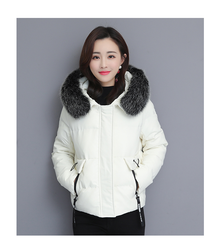 VK旗艦店 韓國風棉服女短款簡約時尚棉衣長袖單品外套