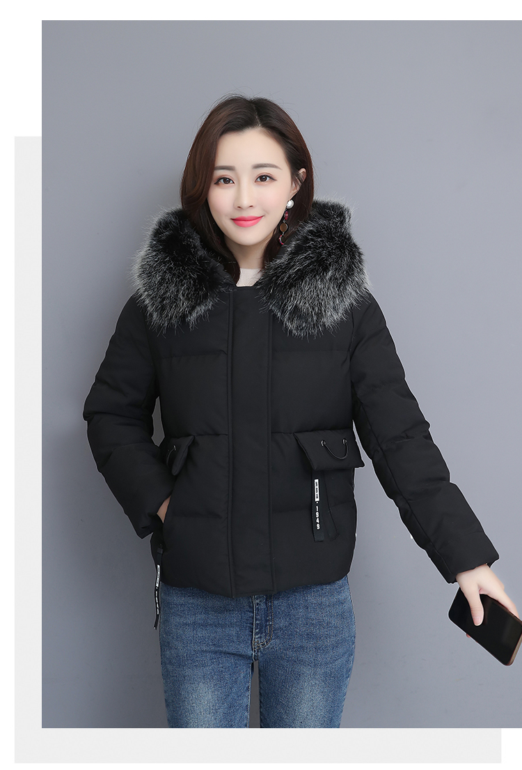 VK旗艦店 韓國風棉服女短款簡約時尚棉衣長袖單品外套