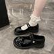 Junior high school students and elementary school students' white and black leather shoes Japanese girls' school uniform etiquette princess shoes chorus performance shoes