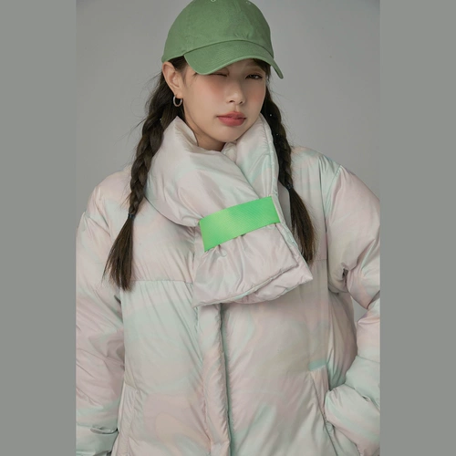 Пуховик, зимняя длинная куртка, 2021 года, оверсайз