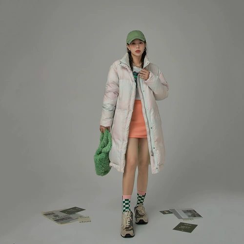 Пуховик, зимняя длинная куртка, 2021 года, оверсайз