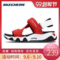 0Skechers Giày Skechers đế dày mới tăng giày gấu trúc Giày dép đi biển Velcro 88888181 - Giày thể thao / sandles dép sandal nam