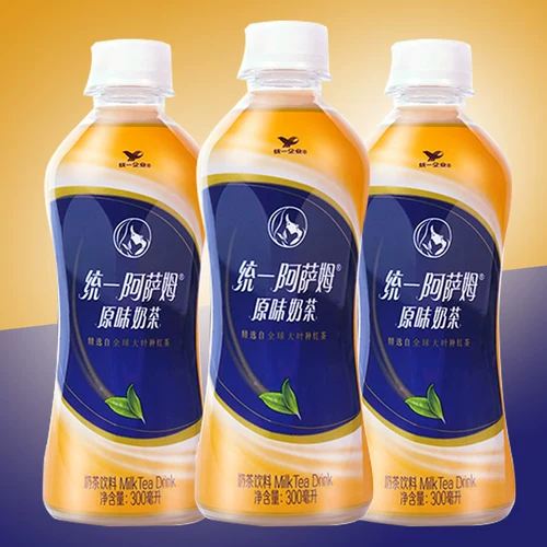 统一 Assam Milk Tea Full Box 12 бутылок мини -оригинальной 300 мл напитков для напитков с полной коробкой Специальное предложение Бесплатная доставка