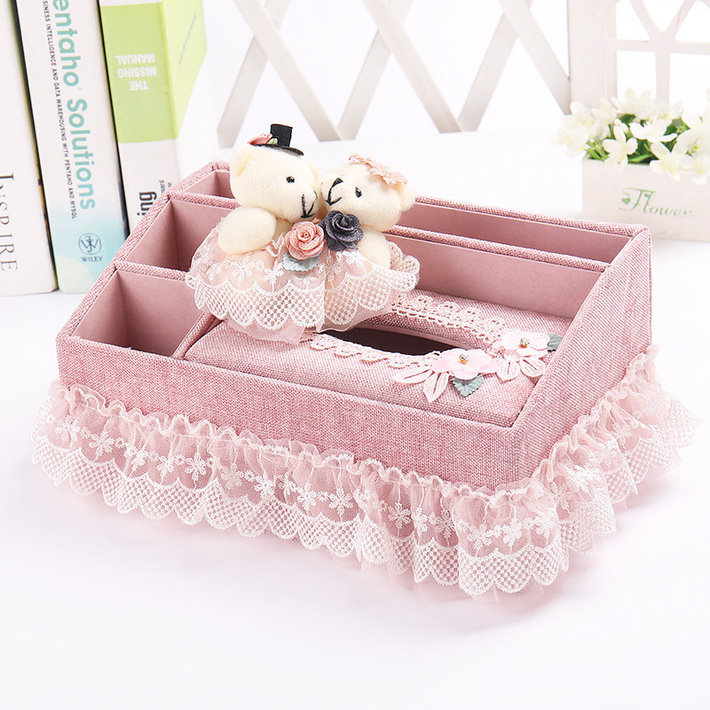 Tissue box removable toilet paper living room home creative cute removable toilet paper box multi-function desktop remote control storage napkin box