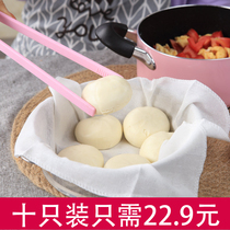 Small steamed cage cloth non-stick household cotton steamed buns cushion cushion mat gauze cloth bamboo cage steamed cloth