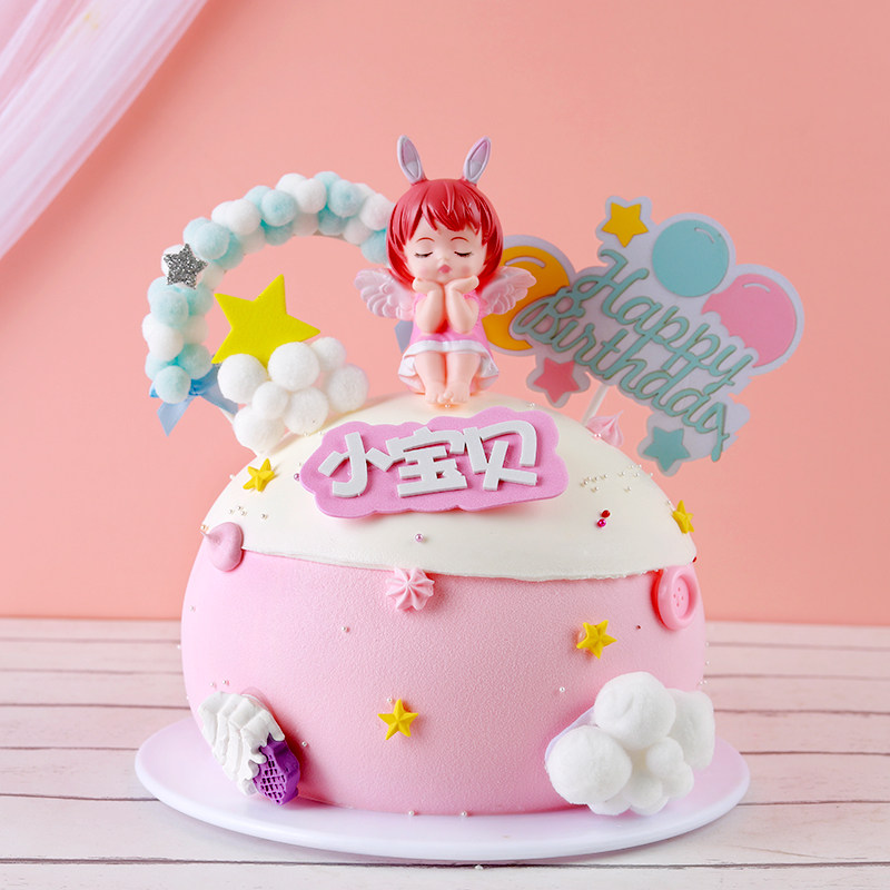 Spherical ins Net red hemisphere simulation 2021 new simulation one year old baby cake model birthday plastic sample