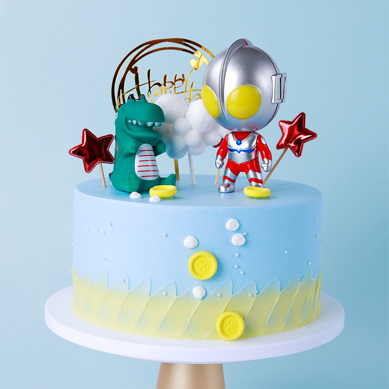 Simulation Cake Model 2020 New Cartoon Steel Fei Dragon Altman Rise Birthday Cake Foam Sample