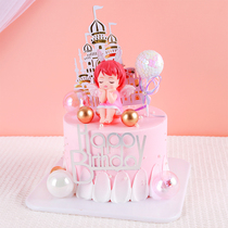 Cake model 2022 simulation new net red cartoon popular plug-in birthday fake cake plastic sample customization