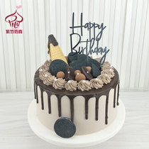 Simulation cake model 2021 New Net red European fruit chocolate plastic fake samples support customization