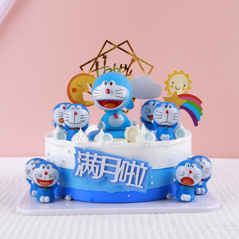 Biding Cat Tennis Red Cartoon Emulation 2021 New Model Creative Children Birthday Cake Sample Shop Window Display