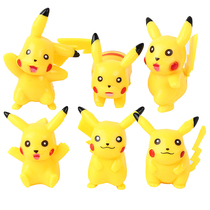 Pikachu cake decoration ornaments pet elf ball childrens birthday doll baking scene plug-in