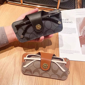 New Portable Glasses Case Hanging Retro Fashion Glasses Storage Bag Women's Sunglasses Clip Sun Glasses Storage Bag