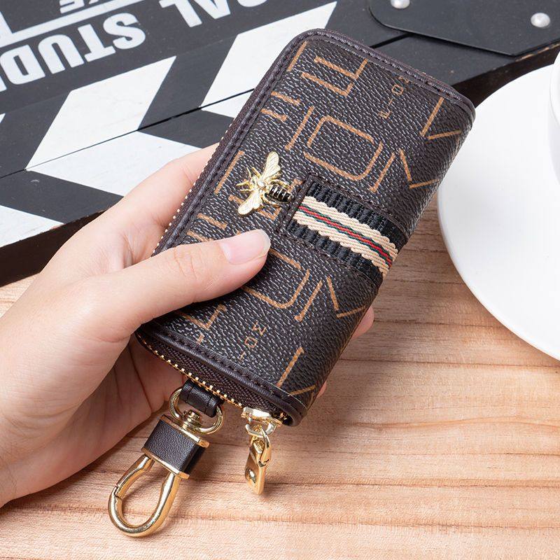 New Korean-Style Fashionable Key Case, Multifunctional Keychain, Card Holder, Integrated Light Luxury, Versatile, Universal for Cars, Waist-Hanging Bag
