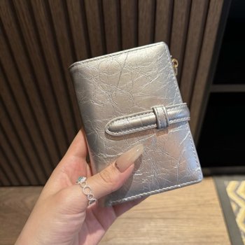 Vintage Short Women's Wallet with Textured Finish, 80% off Compartments, Multifunctional Money Clip, Card Holder, Simple Niche Coin Purse