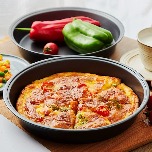 Пицца тарелка для выпечки 9 -Придвоенный углубляющий пицца печь домашний торт дно пицца торт торт плесень