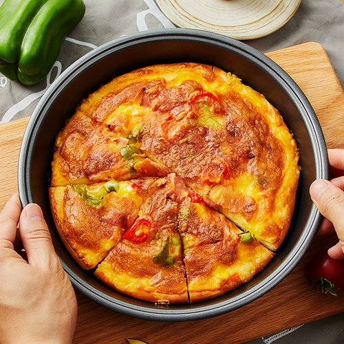 Пицца тарелка для выпечки 9 -Придвоенный углубляющий пицца печь домашний торт дно пицца торт торт плесень