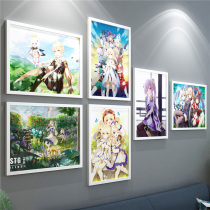 Two-Dimensional Original God hanging painting poster carved piano Barbara Wendy Ke Liqin Lisa anime bedroom dormitory murals