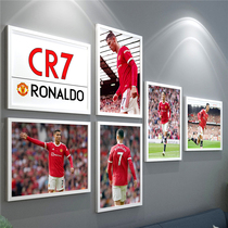 C Luo poster Messi hanging painting Liverpool Champions League Premier League Juventus Manchester United Real Madrid photo wall Barcelona Wall