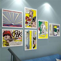 Pop art Pop art posters Hanging Roy Lichtenstein living room decoration painting mural creative trend