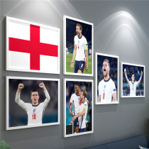 Euro 2020 England poster Kane decorative painting Sterling hanging painting Portuguese wall mural
