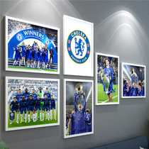 Arsenal Manchester City mural Chelsea hanging painting Premier League Manchester United Tottenham poster Liverpool football bar decoration