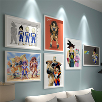 Dragon Ball Super to Saiyan poster Sun Wukong Frieza photo wall Shalu artificial man Tranx hanging painting